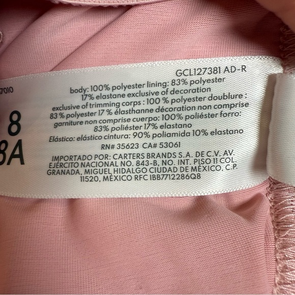 Carter's Pink Layered Girls Skirt - Picture 4 of 5